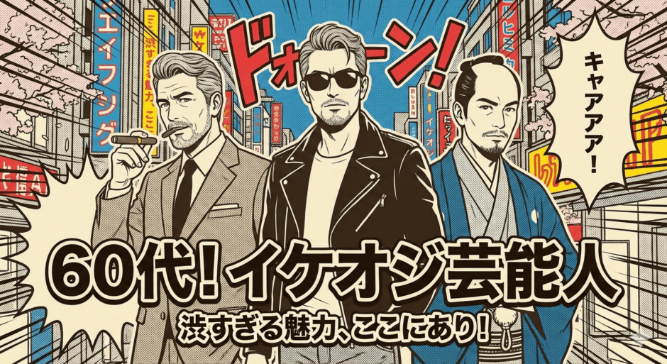 60代のイケオジ芸能人が人気の理由とは。大御所俳優一覧まとめ