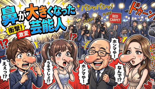 鼻が大きくなった芸能人を画像比較で検証。男女別の変化と理由を解説