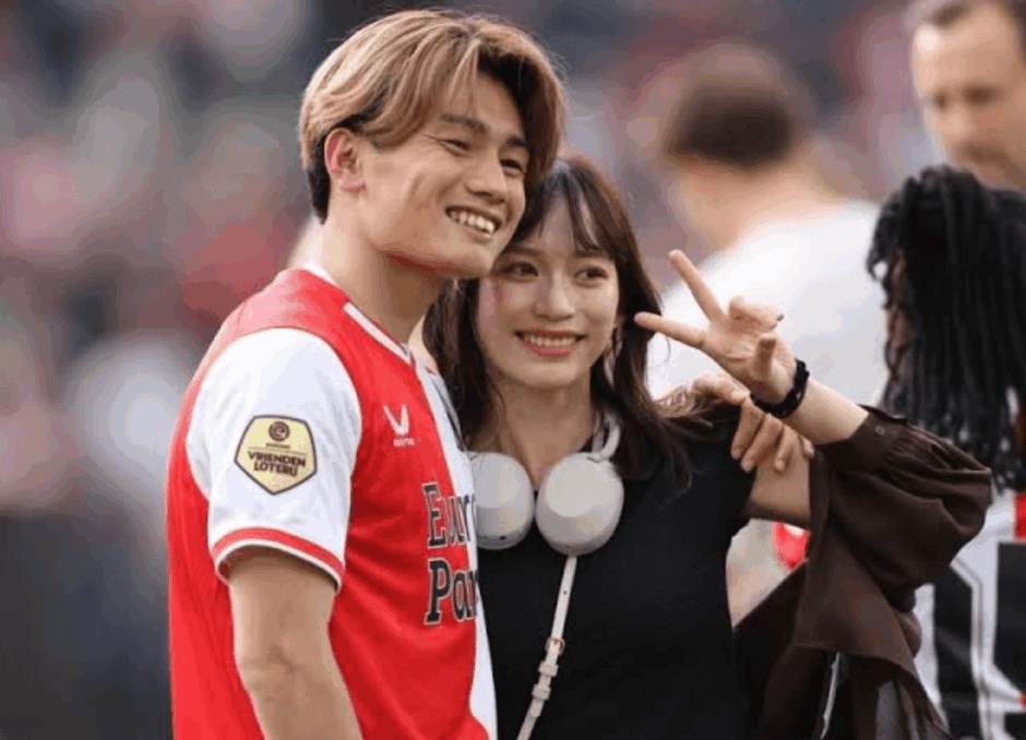 由布菜月の馴れ初め｜上田綺世との出会いは友達の友達？交際から結婚まで